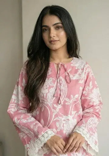 Aahana Bell Sleeves Short Kurti – Kalyanja